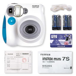 富士Instax Mini 7S亮海蓝 一次成像的趣味与情怀